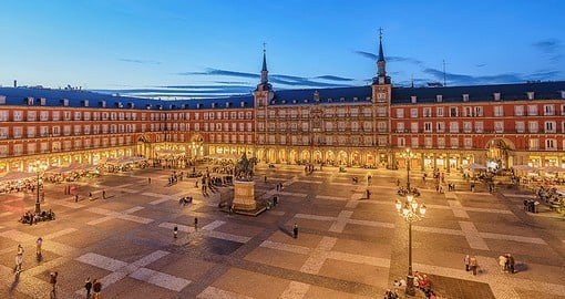 Explore the spacious Plaza Mayor, home to a number of events throughout the year
