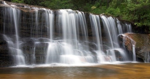 Wentworth Falls is located near the town of the same name