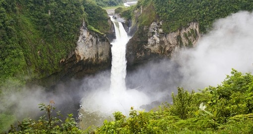 San Rafael falls is the largest waterfall in Ecuador