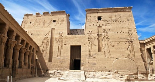 The temple complex at Philae was dedicated primarily to the goddess Isis, but also the gods Horus and Osiris