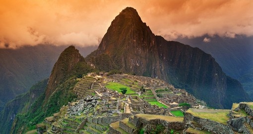Enjoy a once in a lifetime sunset at Machu Picchu on your Peru Tour