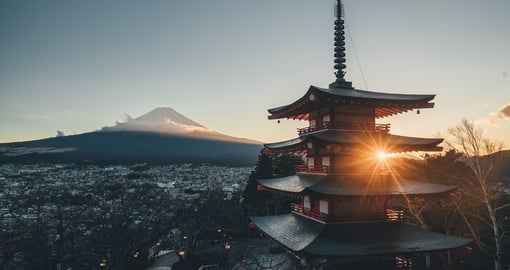 View of Mt. Fuji in Japan