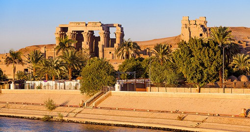 Kom Ombo, an unique double temple is dedicated to Sobek and Horus