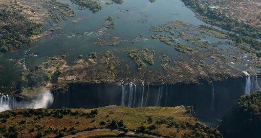 Discover Victoria Falls from the sky on your next Zimbabwe tours.