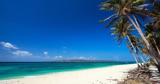 Perfect tropical white sand beach in boracay