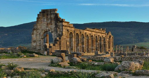 Ruins of the ancient Roman city in Volubilis