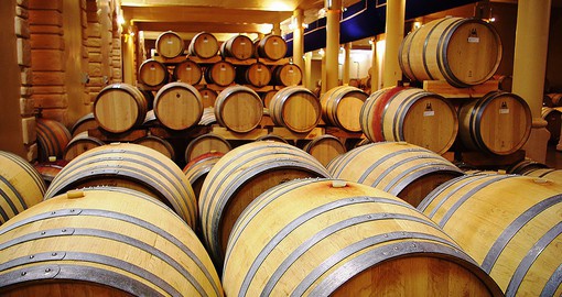 Barrels of wine waiting to be sampled is always a popular activity while on South African tours.