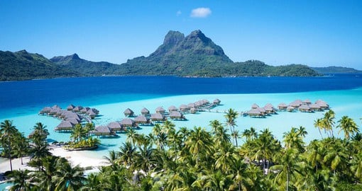 Enjoy turquoise waters of Bora Bora lagoon on your trip