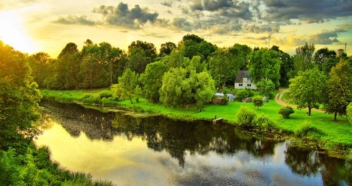 A countryside river