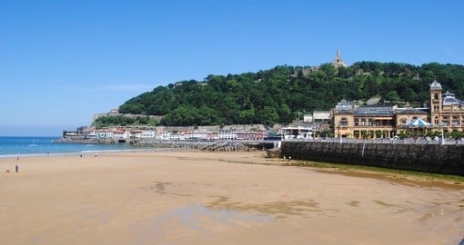 San Sebastian or Donostia lies on the Bay of Biscay