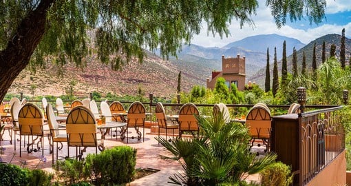 Experience all the amenities of the Kasbah Tamadot during your next Morocco tours.