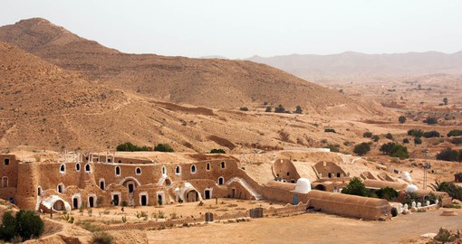Matmata in Southern Tunisia is known for its underground troglodyte structures