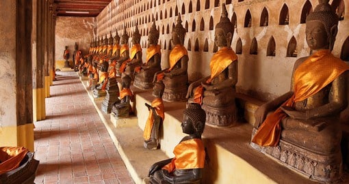 Explore the rows of Buddha statues at Wat Si Saket