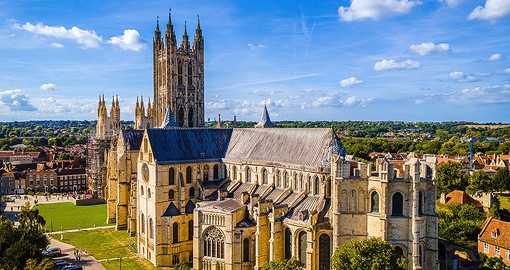 Step back in time at the Canterbuty Cathedral, one of the oldest Christian cathedrals in England