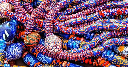 Beads were used as currency by the King's of Ghana