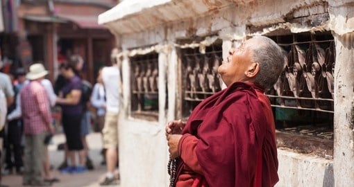 Nepalese Monk at Boudhanath