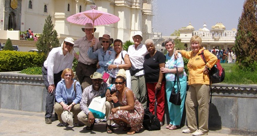 Group enjoying the Splendours of India