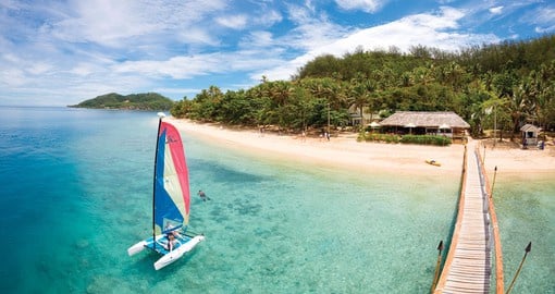 Experience the thrill of several water sports or simply relax at the luxurious Malolo Island Resort