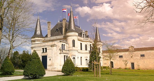 Chateau in Margaux is one of five wines to achieve Premier cru (first growth) status in the Bordeaux Classification of 1855