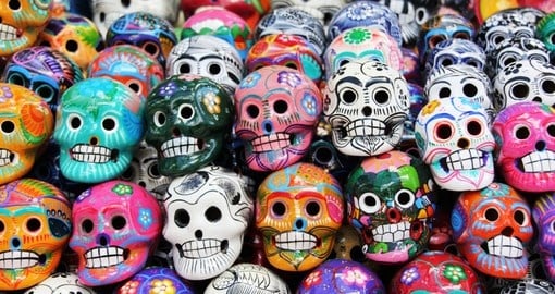 Colorful skulls