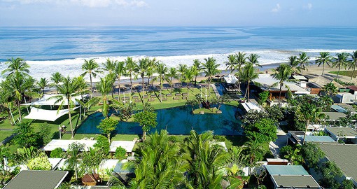 The Samaya Seminyak Bali enjoys a spectacular beach front location