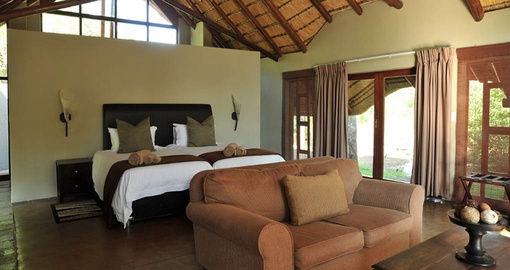 Relax at the end of a thrilling day on your trip to South Africa