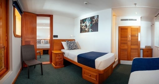 Large rooms that can accommodate the whole family are perfect for your Fiji Vacation.