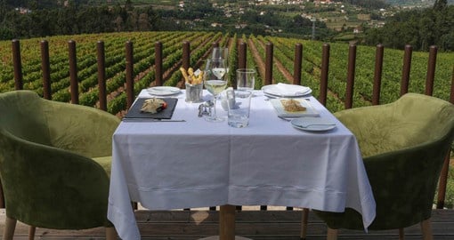 Overlooking the vineyards at the Monverde Wine Experience Hotel