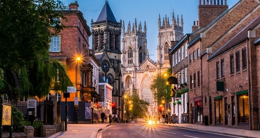 Experience beautiful evening view  of city York during your next England tours.