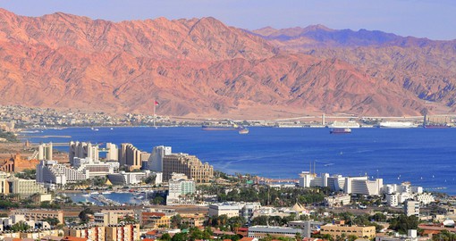 Eilat on the Red Sea is known for its calm waters and great snorkeling and diving