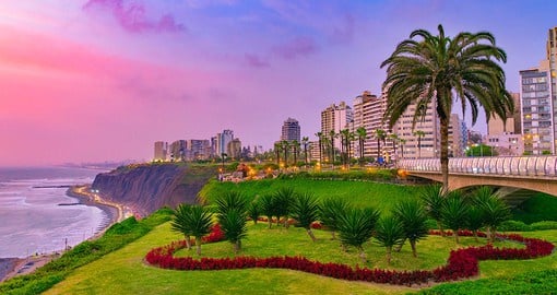 Miraflores, Lima's  affluent oceanside district