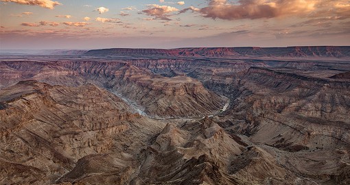 Discover Fish River Canyon on your next Namibia vacations.