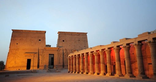Dedicated to the goddess Isis, the Philae Temple was nearly lost under water when the high Aswan dam was built