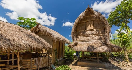 A traditional Sasak Village on Lombok, home to the island's indigenous people