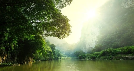 Tropical river in Laos