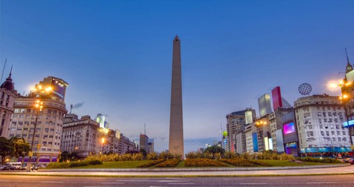 Erected in 1936 to commemorate the quadricentennial of Buenos Aries, The Obelisco is a national historic monument