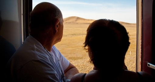 Experience View of  the Steppes in Mongolia