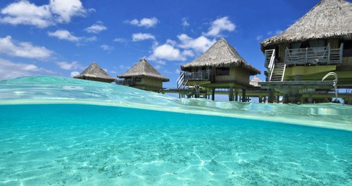 Tahiti is renown for it's overwater bungalows