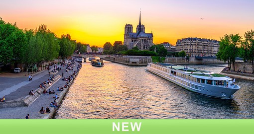 Enjoy a scrumptious French meal as you cruise over the scenic Seine River