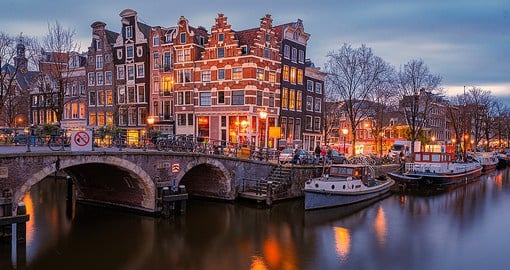 The canals of Amsterdam - a great photo opportunity on all Netherlands tours.