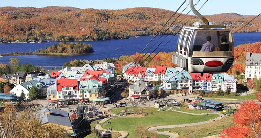 Scenic tram ride at Mont Tremblant