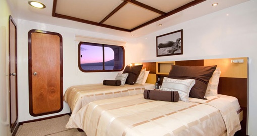 Experience all the amenities of M/V Coral I on your next trip to Ecuador.