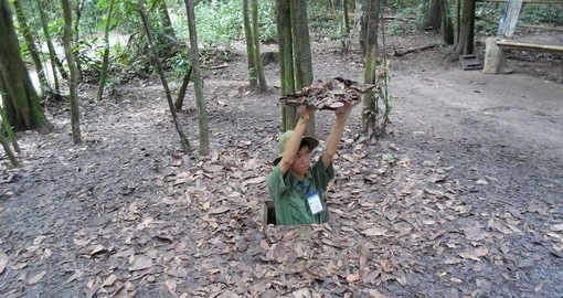 Cu Chi Tunnels are a remnant of the Vietnam War