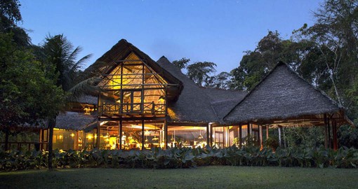 Inkaterra Reserva Amazonica is adjacent to the lush Tambopata National Reserve