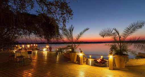Tongabezi Lodge enjoys a prime setting on the Zambezi