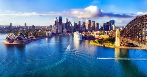 Cruise along Sydney as you view its epic landmarks like the Sydney Opera House, Bondi Beach, and Harbour Bridge