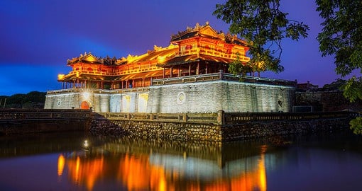 The Imperial City of Hue was the capital from 1802 to 1945