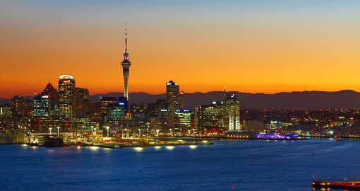 Auckland, New Zealand at Dusk