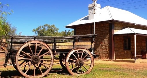 Begin your Australian Tour with a visit to the Old Telegraph Station at Alice Springs
