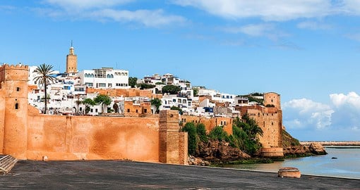 Rabat, Morocco's capital is built on the shores of the Atlantic Ocean